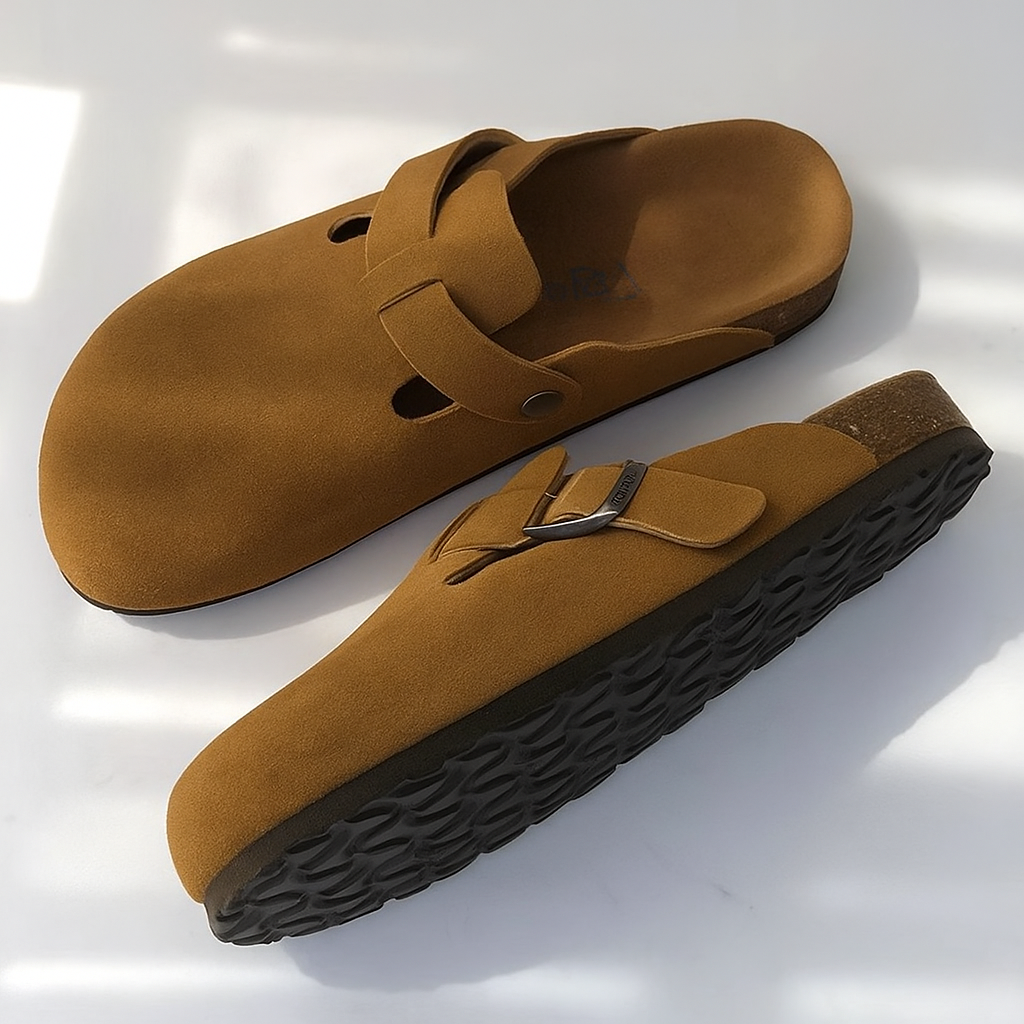 Premium Leather Unisex Sandals | Comfortable Ergonomic Summer Footwear for Everyday Wear